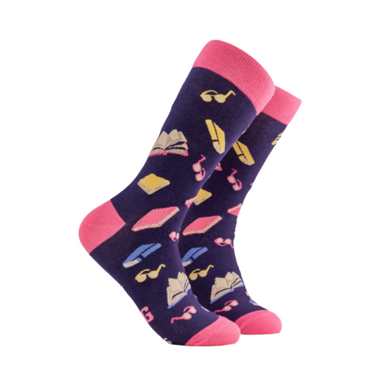 Reading Socks, Shelf Control, Navy