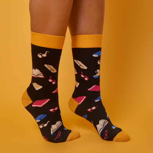 Reading Socks, Shelf Control, Black