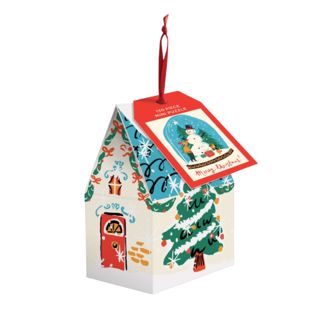 Snow Globe 130 Piece Puzzle Ornament
