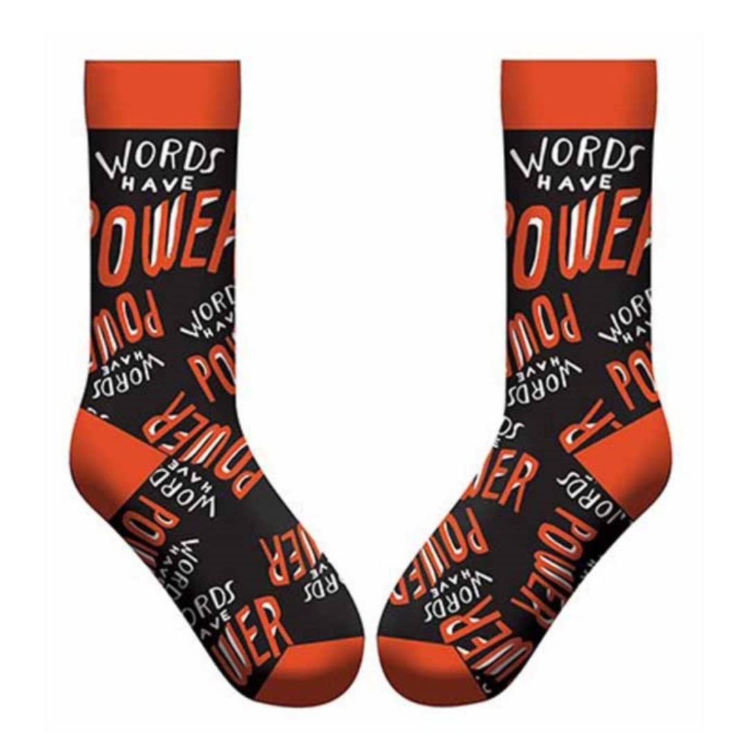 Words Have Power Socks