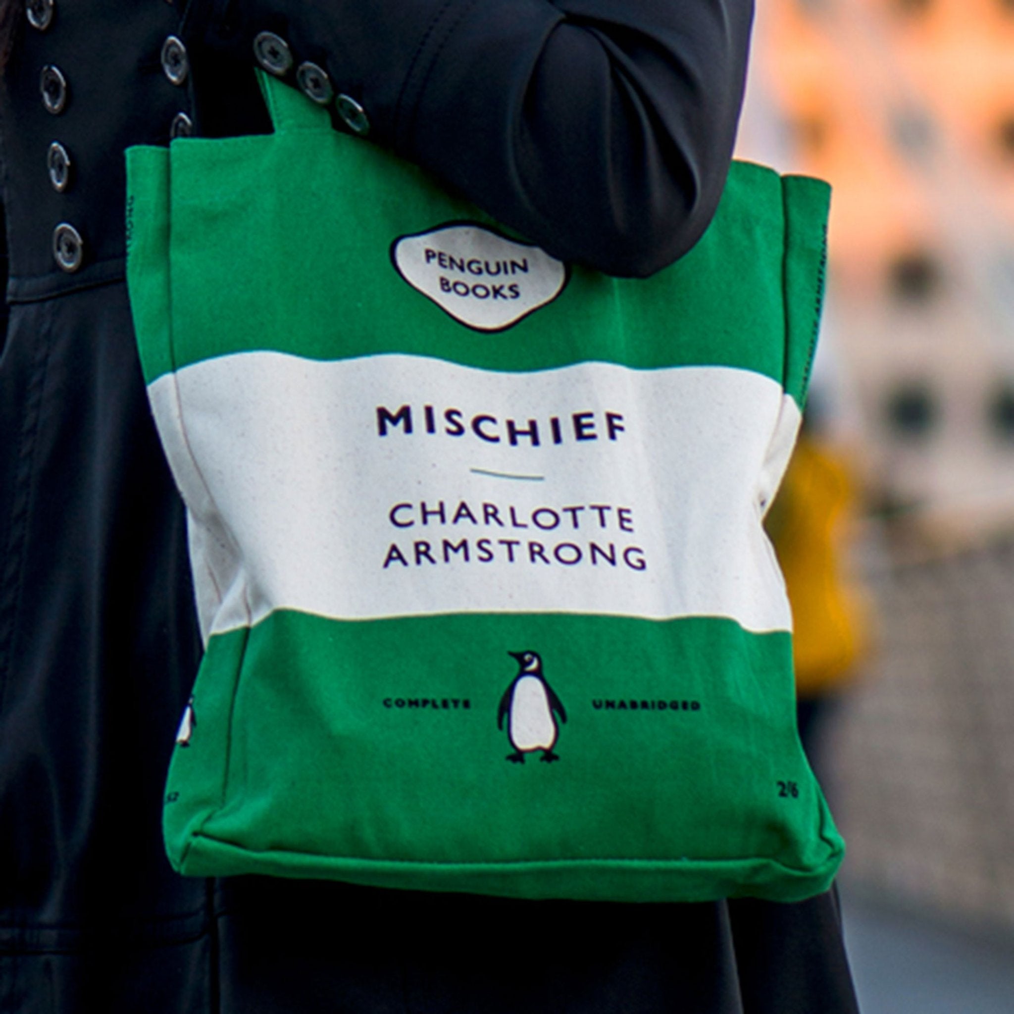 Book Bags Penguin Books Tote Bag TeaTimeBookshop